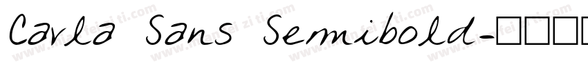 Carla Sans Semibold字体转换